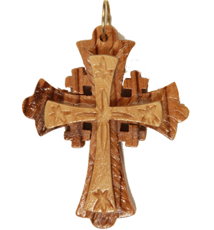cross wood necklace jerusalem crosses leather gifts olive wooden holyland necklaces cord jewelry handmade gift homemade diy grandma bethlehem catholic