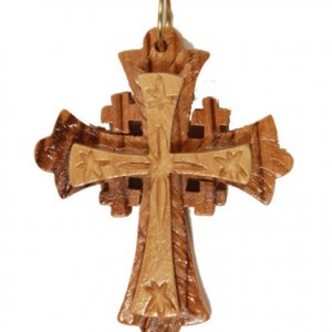 Hot Selling Wooden Cross Necklace With Leather Cord - Buy Cross